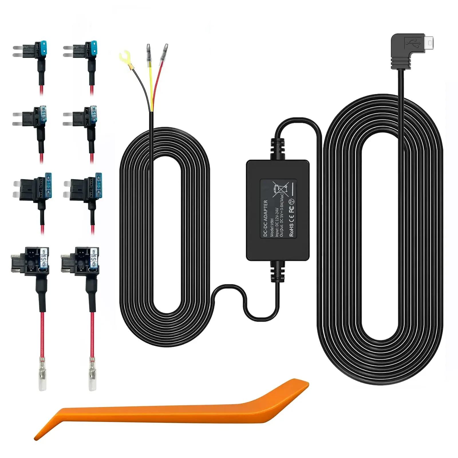 REDTIGER F7N  ķ ϵ ̾ ŰƮ, USB C Ʈī DVR ڵ  ̺ ŰƮ, 12V- 24V  5V 4 ǻ ŰƮ, 24H  
